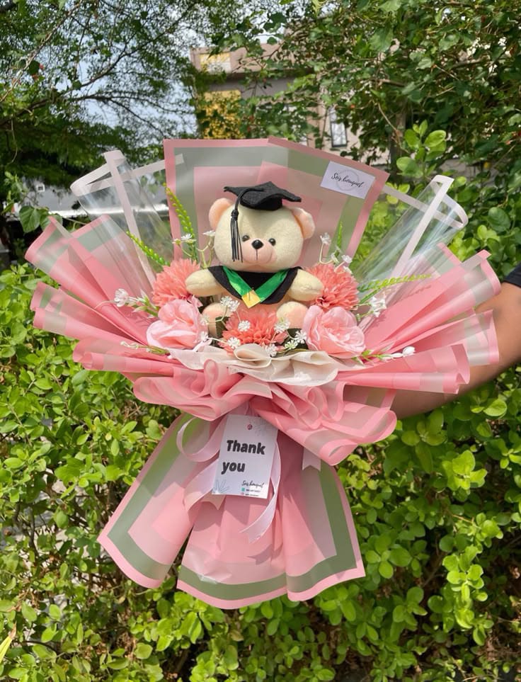Blush Harmony Teddy Bouquet